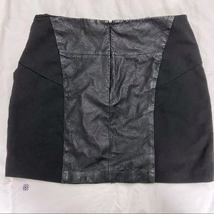 BB Dakota Leather Skirt Large